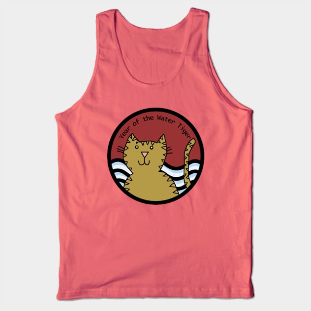 Cute Year of the Tiger Water Tank Top by ellenhenryart